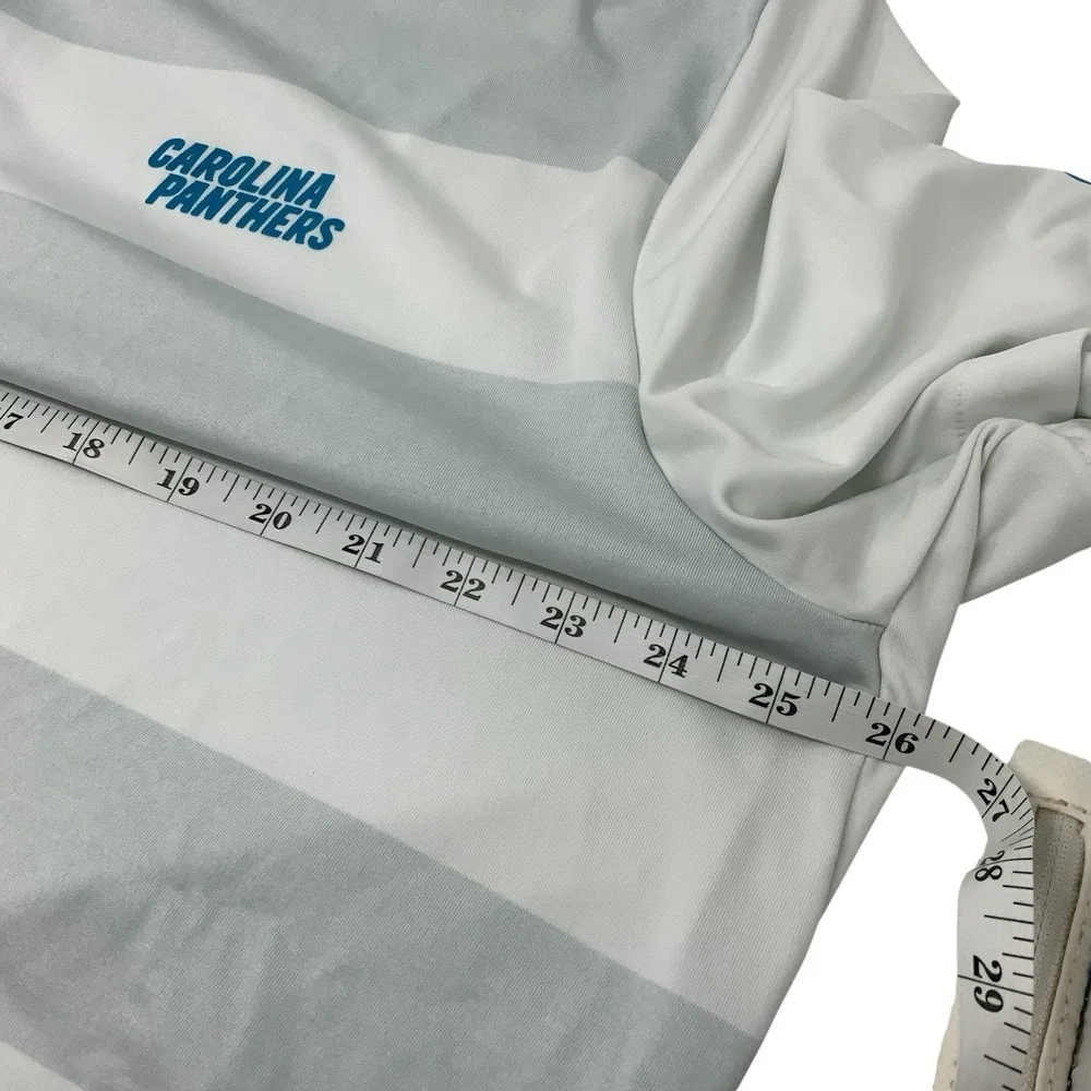 Carolina Panthers Nike Dri-FIT Polo Shirt Mens 2XL Striped NFL Football On Field